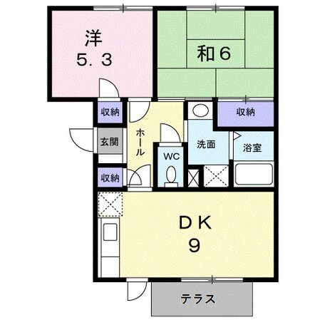 ニューエルディム土居の物件間取画像